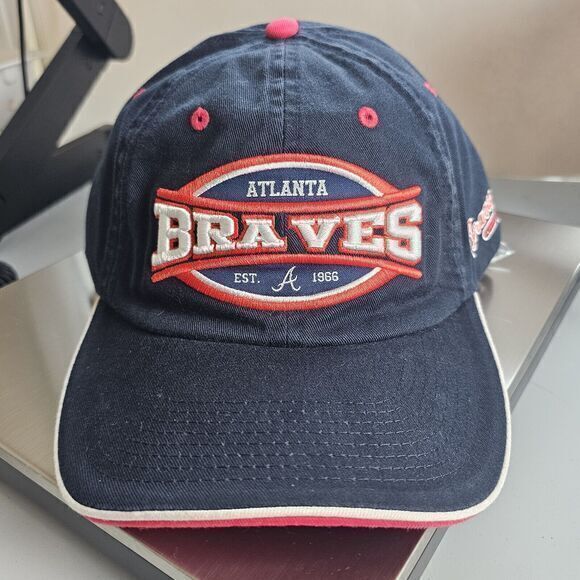 VINTAGE Atlanta Braves MLB Baseball Drew Pearson Hat Strapback Unworn Sports - Picture 2 of 10